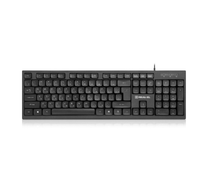 REAL-EL Клавіатура REAL-EL RK-510 USB Black (EL123100053)