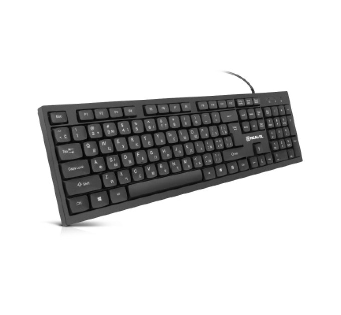 REAL-EL Клавіатура REAL-EL RK-510 USB Black (EL123100053)
