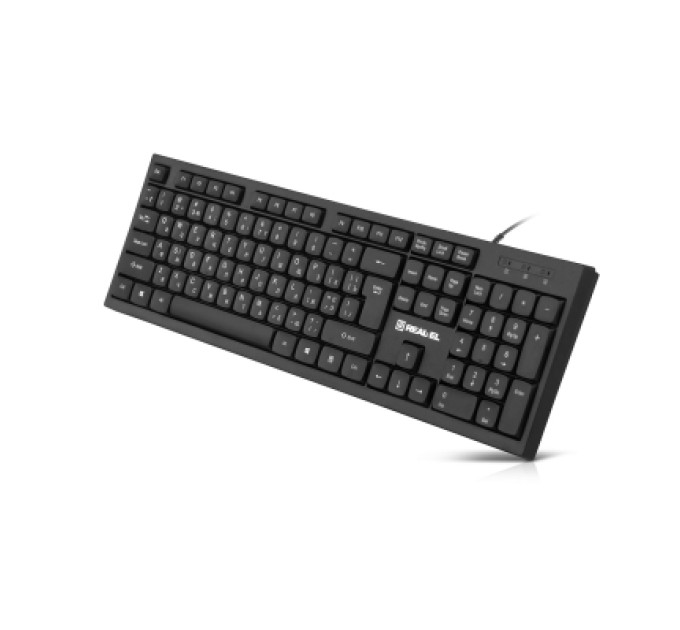 REAL-EL Клавіатура REAL-EL RK-510 USB Black (EL123100053)