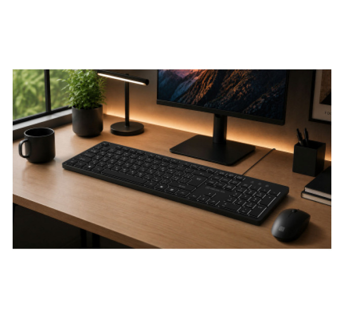 REAL-EL Клавіатура REAL-EL RK-7050 USB Black (EL123100054)