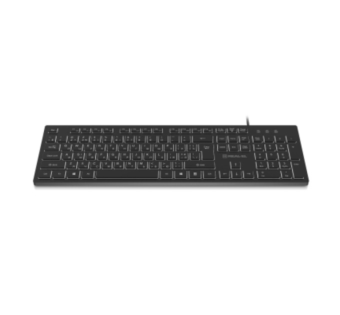 REAL-EL Клавіатура REAL-EL RK-7050 USB Black (EL123100054)