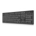 REAL-EL Клавіатура REAL-EL RK-725W Wireless/Bluetooth Black (EL123100061)