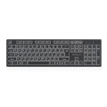 REAL-EL Клавіатура REAL-EL RK-725W Wireless/Bluetooth Black (EL123100061)