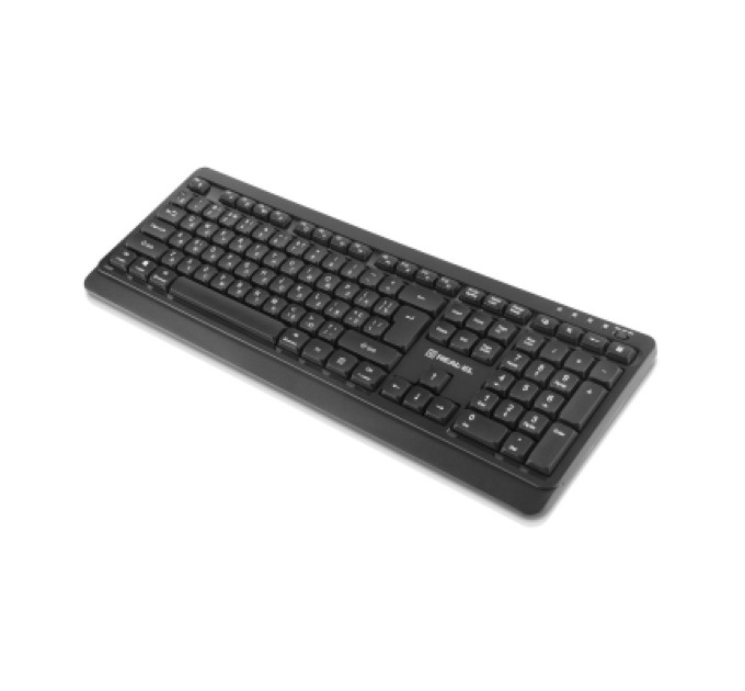 REAL-EL Клавіатура REAL-EL RK-760W Wireless Black (EL123100058)