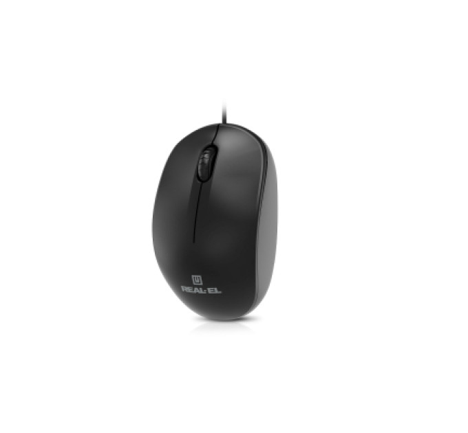 REAL-EL Мишка REAL-EL RM-206 USB Black (EL123200061)