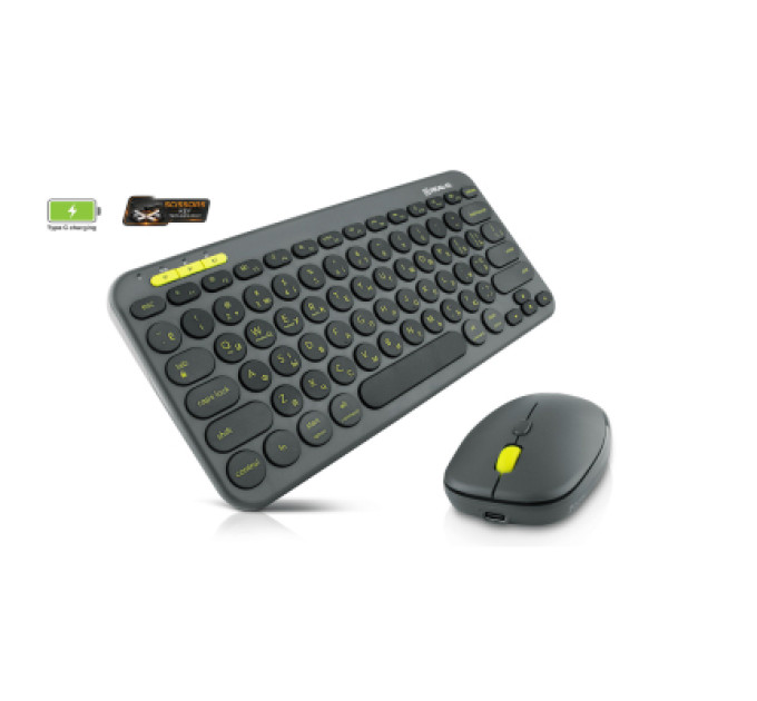 REAL-EL Комплект REAL-EL KIT-635W Wireless/Bluetooth Black (EL123100057)
