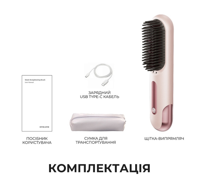 Dreame Випрямляч для волосся Dreame Sleek Cherry Pink (AA02B-CHP)