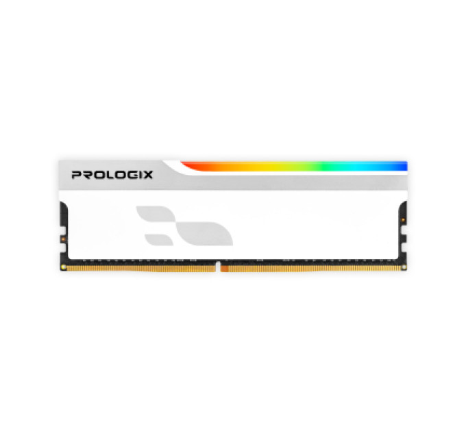 Prologix Модуль пам'яті для комп'ютера DDR4 8GB 3200 MHz Onyx White RGB Prologix (PRO8GB3200YWR4)