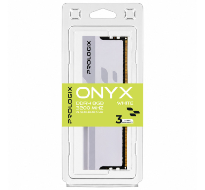 Prologix Модуль пам'яті для комп'ютера DDR4 8GB 3200 MHz Onyx White Prologix (PRO8GB3200YW4)