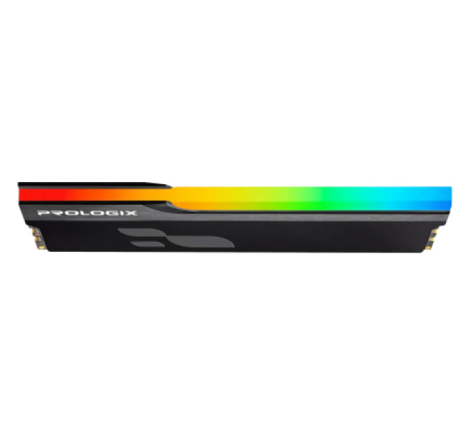 Prologix Модуль пам'яті для комп'ютера DDR4 16GB 3200 MHz Onyx Black RGB Prologix (PRO16GB3200YBR4)