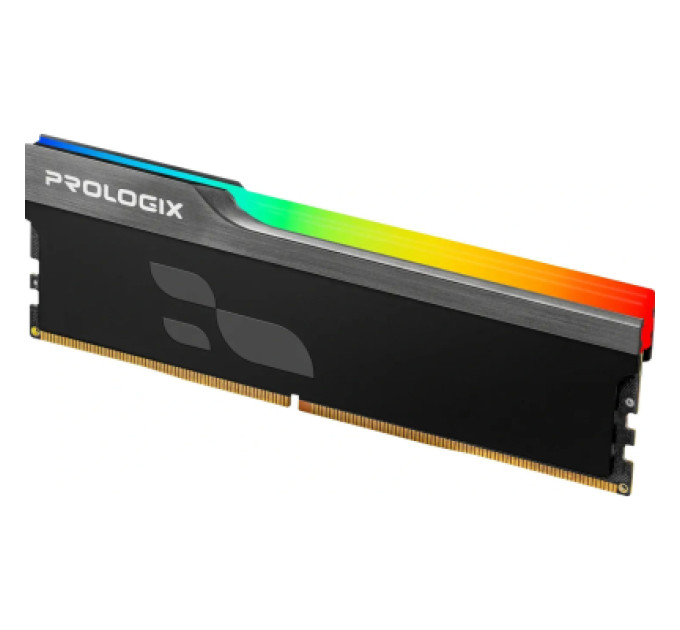 Prologix Модуль пам'яті для комп'ютера DDR4 16GB 3200 MHz Onyx Black RGB Prologix (PRO16GB3200YBR4)