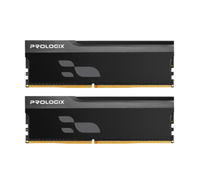 Prologix Модуль пам'яті для комп'ютера DDR5 32GB (2x16GB) 6000 MHz Onyx Black Prologix (PRO32GB6000YB5K)