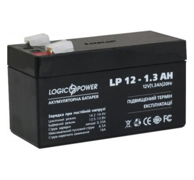 LogicPower Батарея до ДБЖ LogicPower LPM 12В 1.3 Ач (4131)