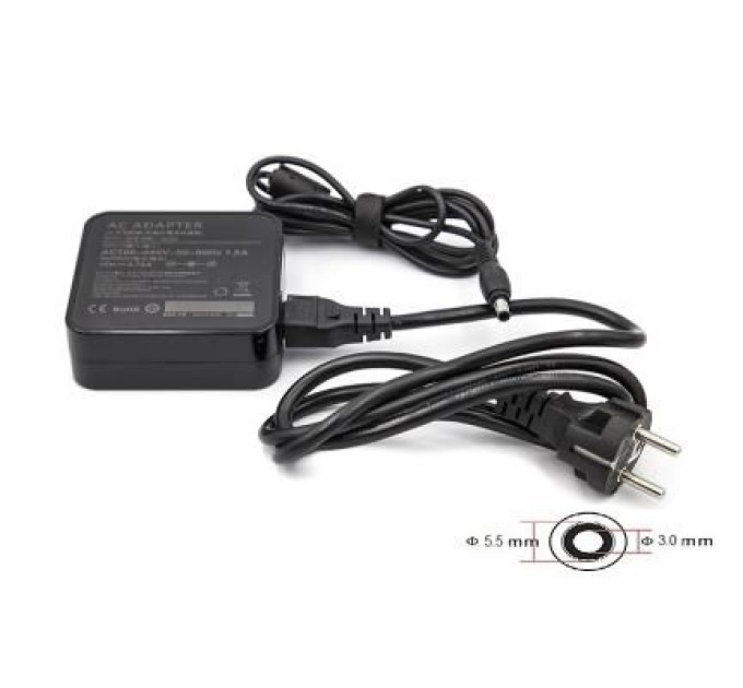 PowerPlant Блок живлення до ноутбуку PowerPlant SAMSUNG 220V, 19V 90W 4.74A (5.5*3.0) wall mount (WM-SA90F5530)