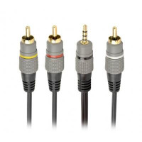 Аудіо-кабель Cablexpert CCAP-4P3R-1.5M, 3.5 мм. /3RCA стерео , довжина 1.5м.