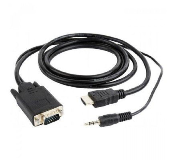 Cablexpert Перетворювач цифрового HDMI сигналу в VGA відео 5.0 m Cablexpert A-HDMI-VGA-03-5M