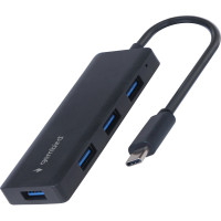 Хаб Gembird UHB-CM-U3P4-02 на 4 порти USB 3.1