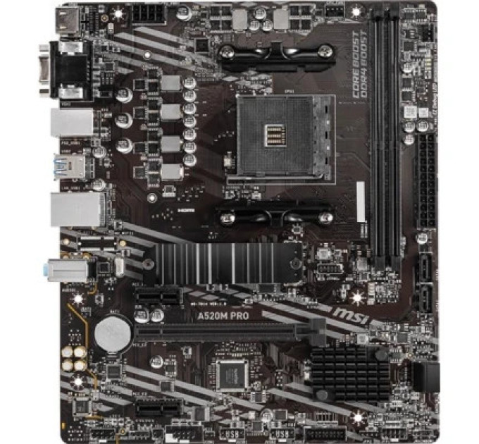 MSI Материнська плата MSI A520M PRO