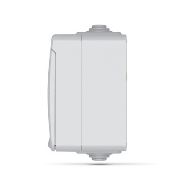 Videx Розетка Videx BINERA IP65 зовнішня 1ая сіра (VF-BNW21-G)