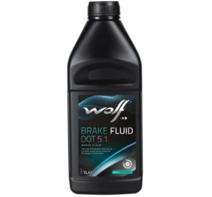Wolf Гальмівна рідина Wolf BRAKE FLUID DOT 5.1 1л (8308307)