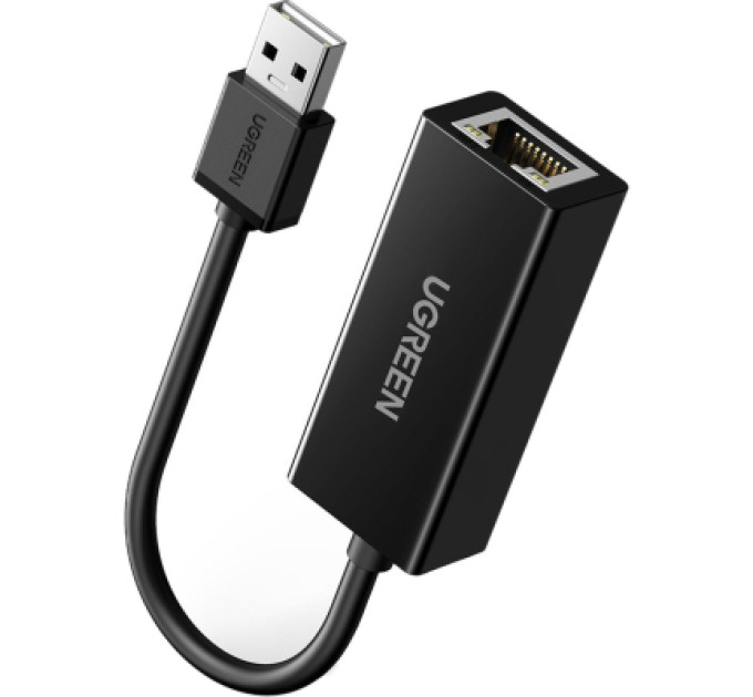 Ugreen Перехідник USB 2.0 to Ethernet RJ45 10/100 Mb CR110 Ugreen (20254)
