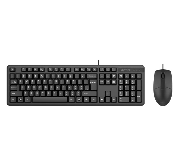 A4Tech Комплект клавіатура+мишка KK-3+OP-330S, USB, Чорна