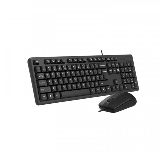 A4Tech Комплект клавіатура+мишка KK-3+OP-330S, USB, Чорна