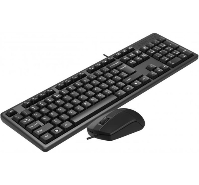 A4Tech Комплект клавіатура+мишка KK-3+OP-330S, USB, Чорна