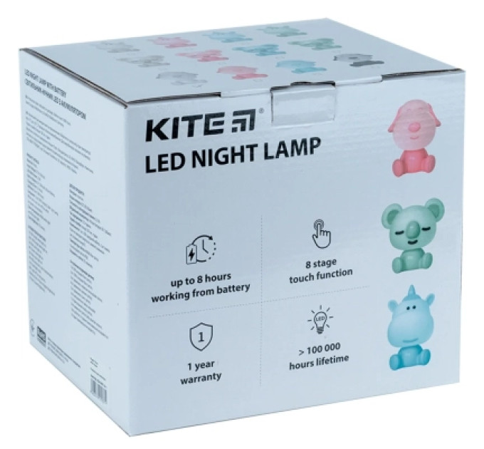 Kite Нічник Kite Світильник LED з акумулятором Unicorn, рожевий (K24-491-1-2)