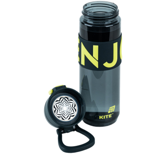 Kite Пляшка для води Kite 680 мл чорно-жовта (K25-1233-1)