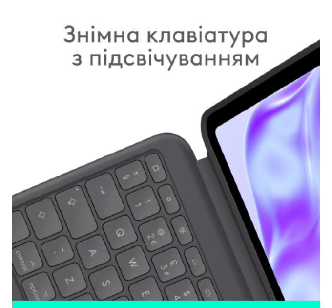 Logitech Чохол до планшета Logitech Combo Touch for iPad Pro 13-inch (M4) GRAPHITE - US (L920-012833)