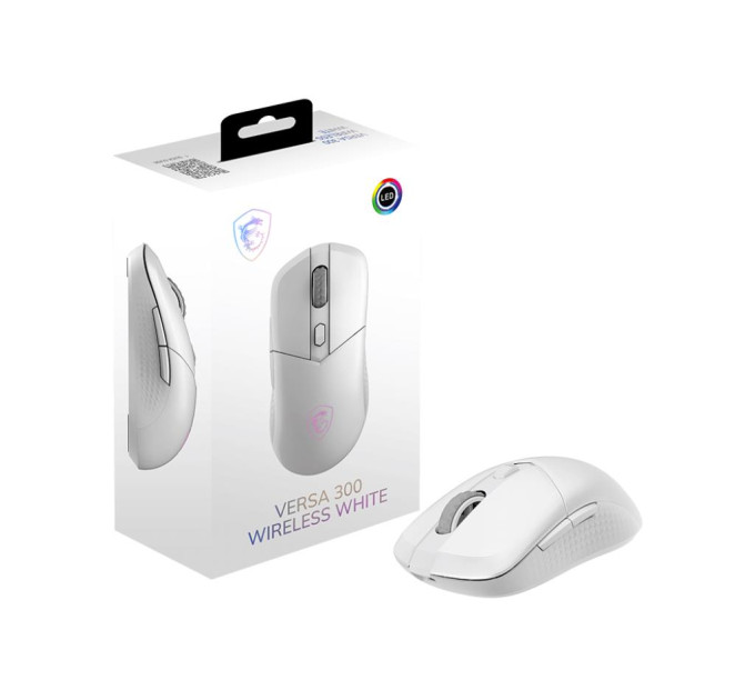 MSI Mиша USB OPTICAL WRL GAMING VERSA 300 W WHITE MSI