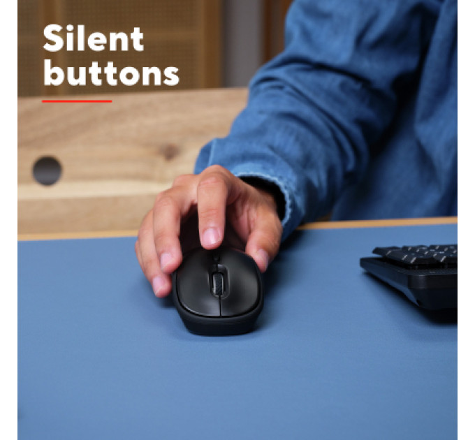 Trust Мишка Trust Yvi+ Silent Wireless/Bluetooth Glossy Black (25512)