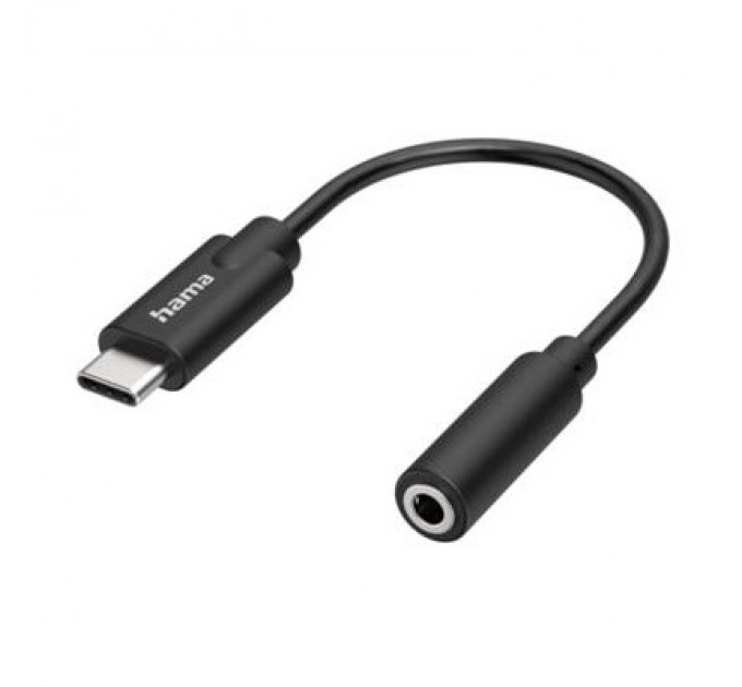 Hama Перехідник USB-C to Stereo Jack 3.5mm Black Hama (00200318)