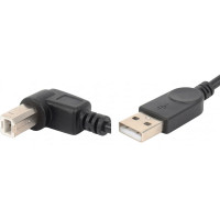 Кабель для принтера USB 2.0 AM/BM 1.0m 90 down Value (S0670)