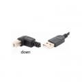 Value Кабель для принтера USB 2.0 AM/BM 1.0m 90 down Value (S0670)