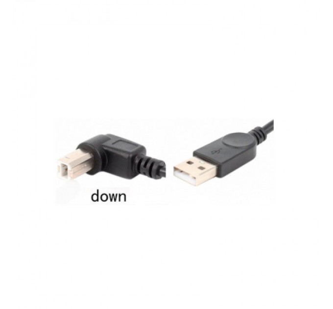 Value Кабель для принтера USB 2.0 AM/BM 1.0m 90 down Value (S0670)