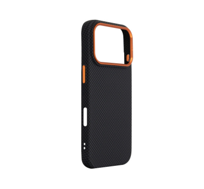 Armorstandart Чохол до мобільного телефона Armorstandart LikeCarbon2 SE MagCase Apple iPhone 17 Pro Kevlar Black Orange (ARM89164)