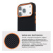 Armorstandart Чохол до мобільного телефона Armorstandart LikeCarbon2 SE MagCase Apple iPhone 17 Pro Kevlar Black Orange (ARM89164)
