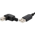 Value Кабель для принтера USB 2.0 AM/BM 1.0m 90 left Value (S0671)