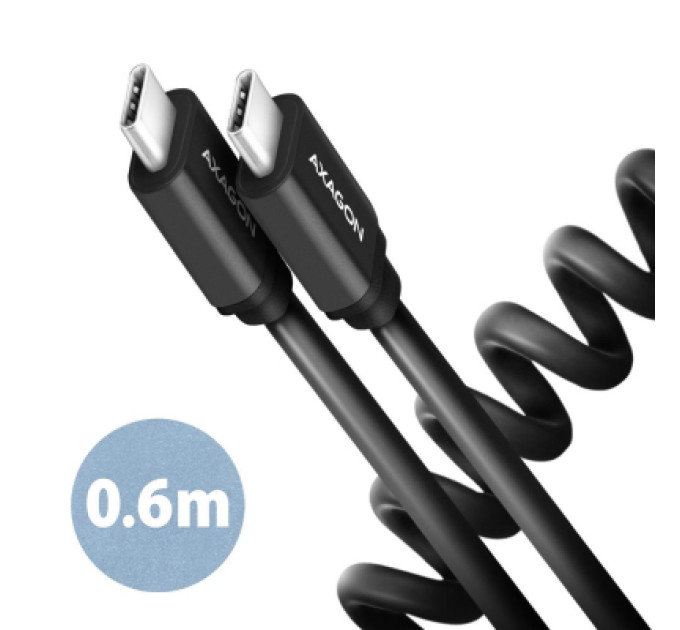 AXAGON Дата кабель USB-C to USB-C 0.6m 60W black AXAGON (BUCM-CM10TB)