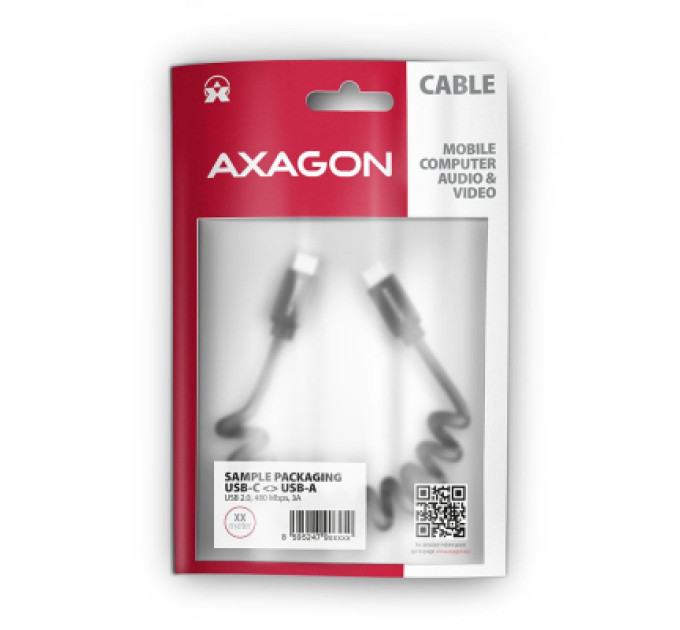 AXAGON Дата кабель USB-C to USB-C 0.6m 60W black AXAGON (BUCM-CM10TB)