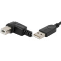 Value Кабель для принтера USB 2.0 AM/BM 1.0m 90 right Value (S0672)