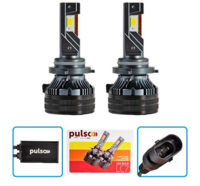 PULSO Автолампа PULSO LED-chips Customized CSP/9-30V/2*85W/20000Lm/6000k (LC7-HB4)