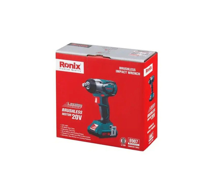 Ronix Гайковерт ударний акумуляторний Ronix 8907