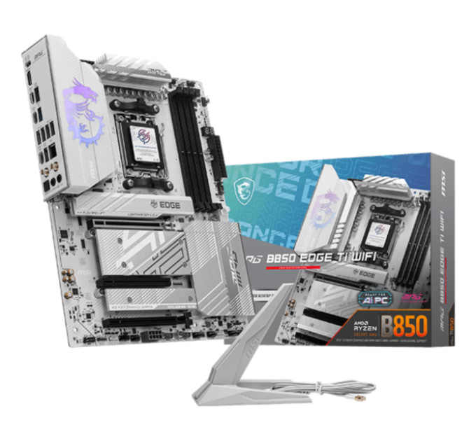 MSI Материнська плата AMD B850 SAM5 ATX MPG B850 EDGE TI WIFI MSI