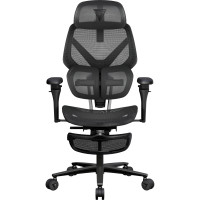 Крісло для геймерів TX3 Flex Pro Footrest Mesh Black (TEGC-3089101.11)