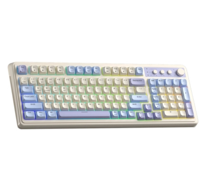 Aula Клавіатура Aula S99 Wireless/Bluetooth/USB UA White/Purple (6948391209906)