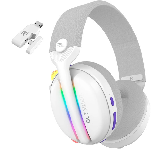 Proove Bluetooth-гарнітура Proove Gaming Glimmer (APP) White/Purple (WHGL00022017)