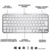 Logitech Клавіатура Logitech MX Keys Mini Wireless Illuminated UA Pale Grey (920-010499)